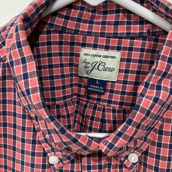 J crew shirt plaid short sleeve button down - Picture 4 of 9